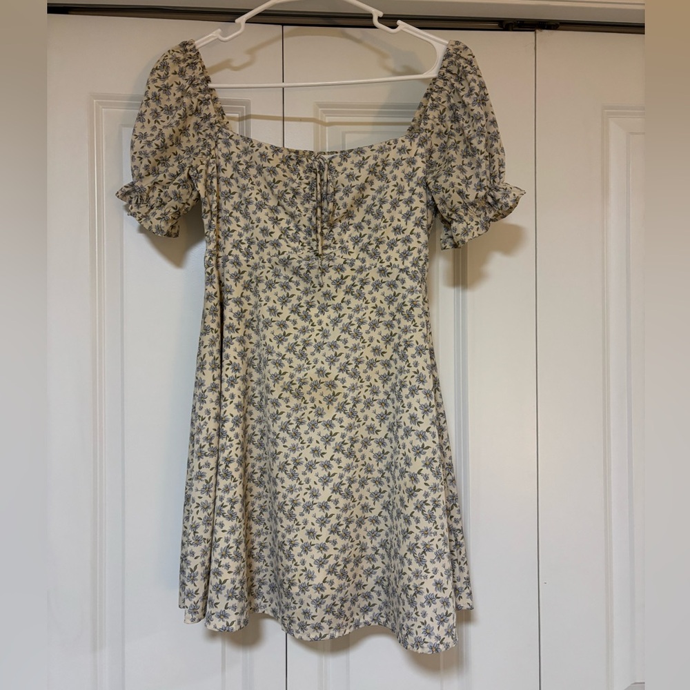 Better Be White and Blue Smocked Sundress